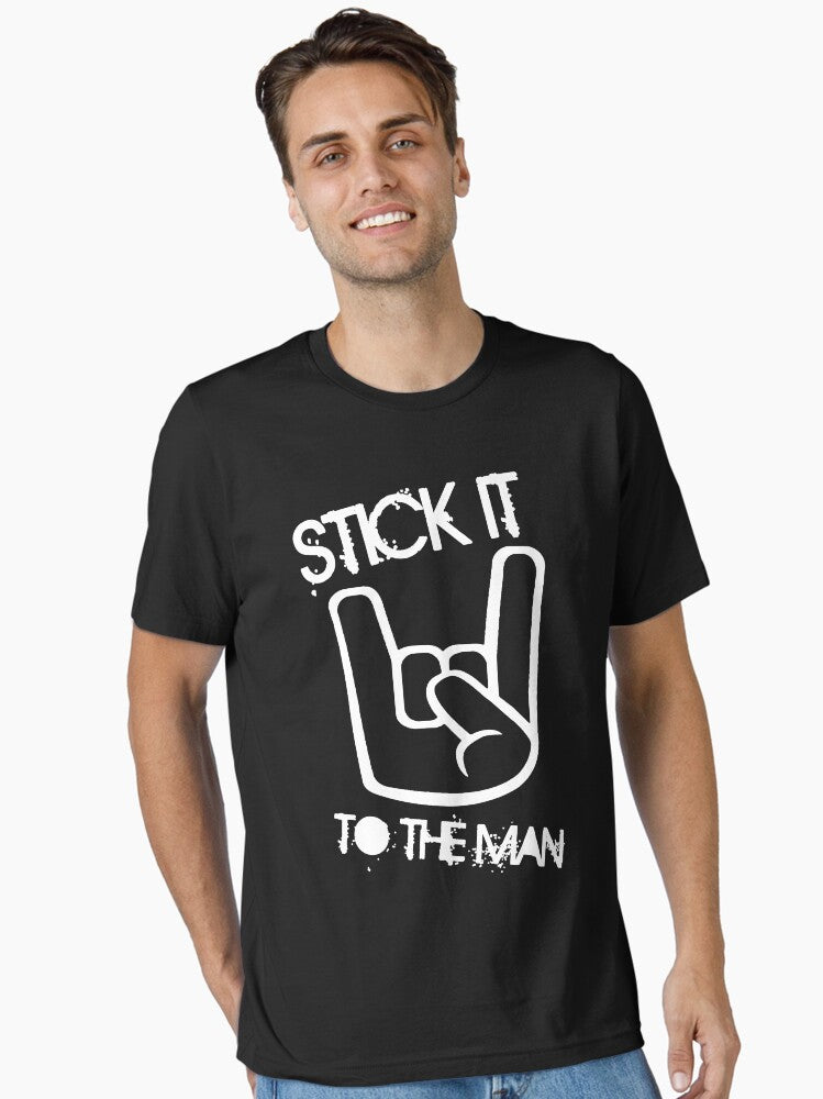 Stick it to The Man White Essential T Shirt T Shirt Trending 2025 Fan Favorite