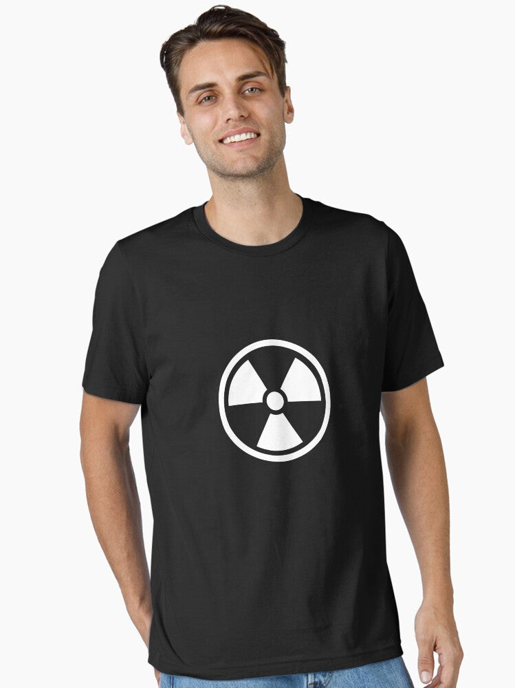 Radioactive - ionizing radiation hazard symbol white Essential T-Shirt | Premium Unisex T-Shirt, Trending Graphic Tee