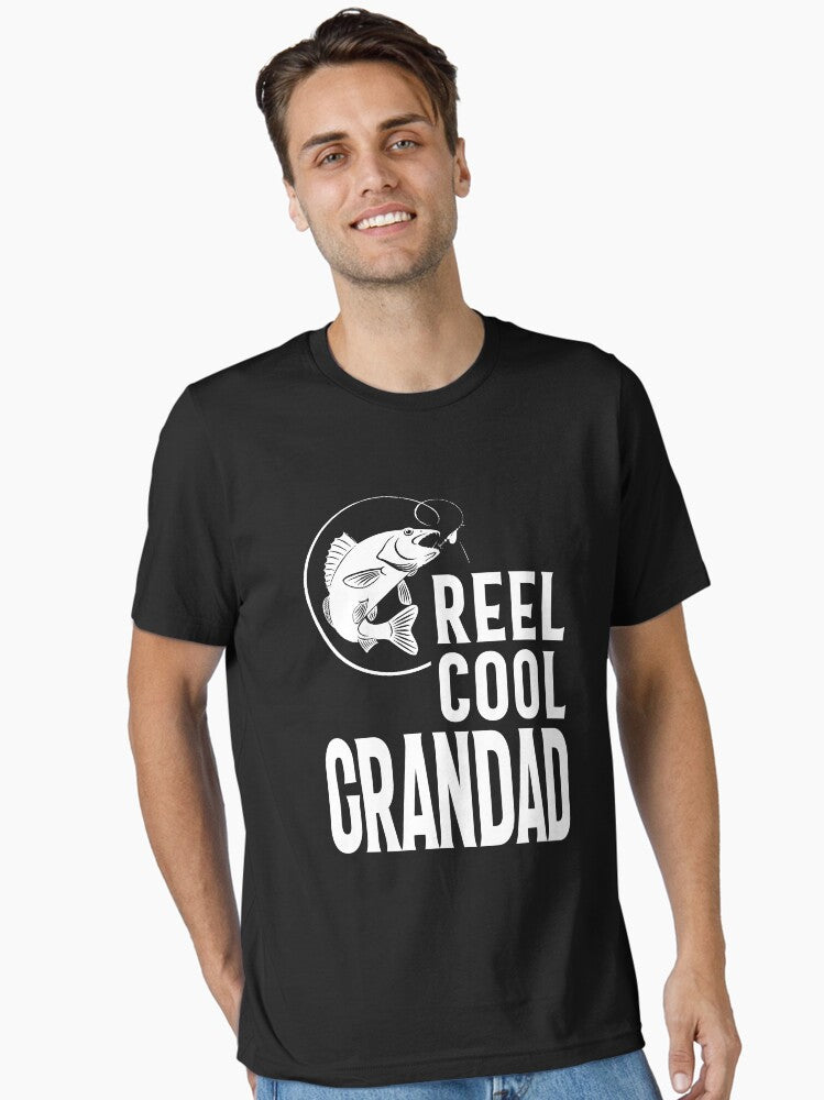 Gift for Grandad Reel Cool Grandad Essential T Shirt T Shirt | Trending 2025 | Daily Wear Favorite