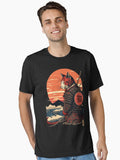 Ukiyo e Samurai Cat Essential T Shirt T Shirt Viral US Style High CTR Pick