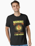 WARNING Basketball Mom with Thick Thighs and Tiny Patience Essential T Shirt T Shirt Trending US Gift Ready