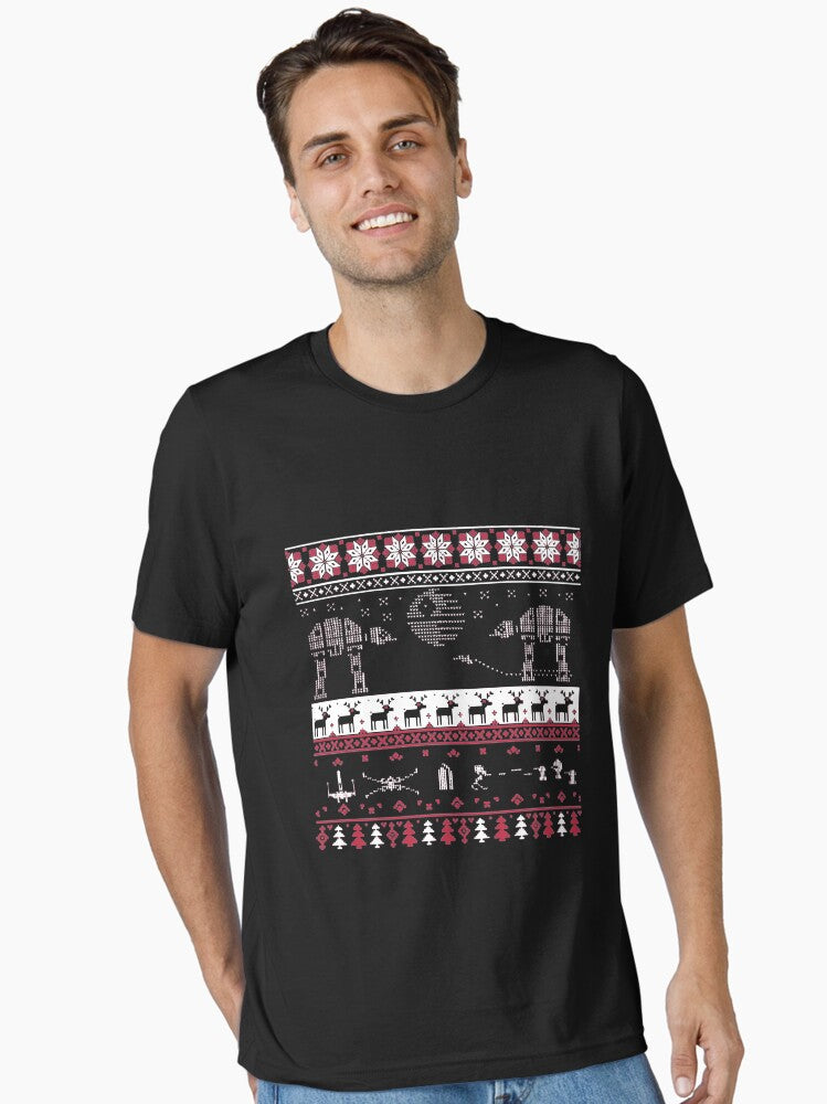 Christmas Xmas Sci Fi Space - Christmas Xmas Ugly Sweater Essential T-Shirt