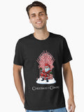 Christmas Is Coming Santa Candy Cane Throne T-Shirt Essential T-Shirt | Graphic T-Shirt for Unisex