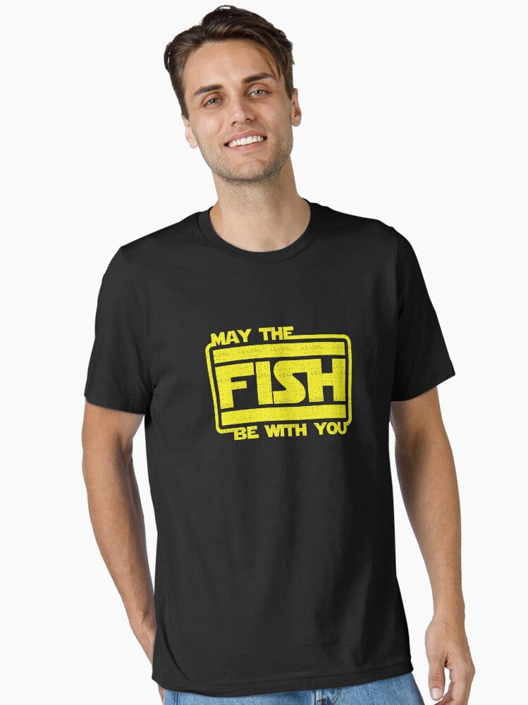 May The Fish Be With You Fishing Essential T Shirt T Shirt | Trending 2025 | Fan Favorite