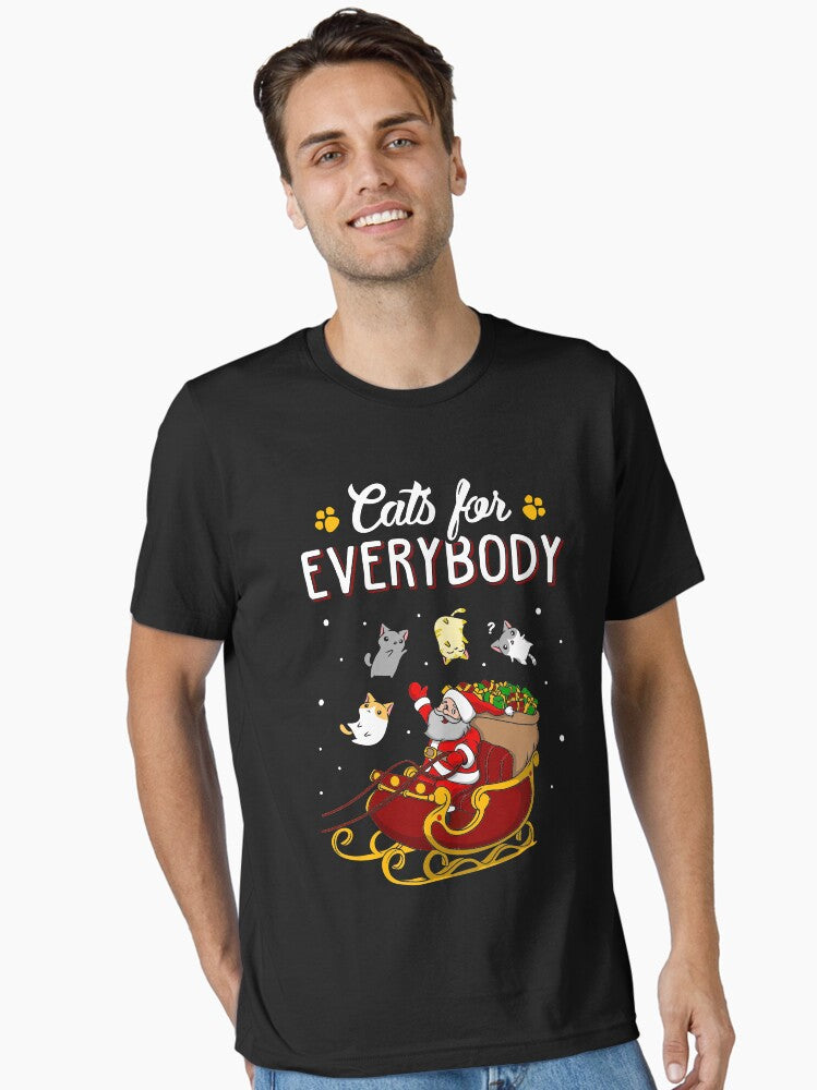 Cats For Everybody Funny Ugly Christmas Sweatshirt Essential T Shirt T Shirt Premium Quality High Search Demand
