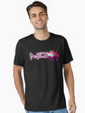 Neon Pomegranate Lit Pom Logo Text Ver 2 Essential T Shirt T Shirt Streetwear Style Gift Ready