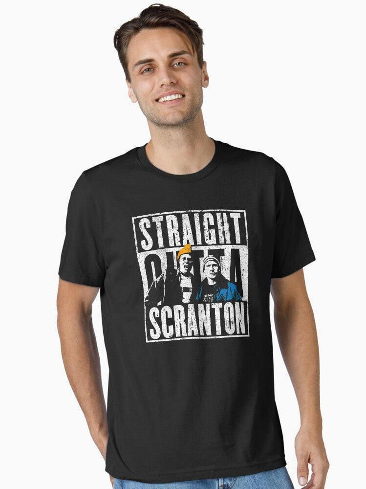 Straight Outta Scranton Lazy Scranton Essential T Shirt T Shirt Viral US Style High CTR Pick