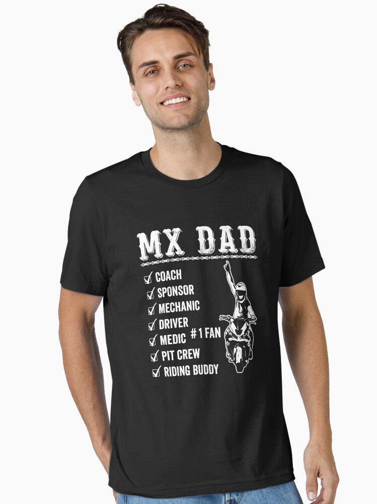 MX Dad Shirt Motocross Dad Shirt Motocross Racing Shirt Dirt Bike Papa Shirt Dirt Bike Dad Shirt Dirt Bike Lover Shir...