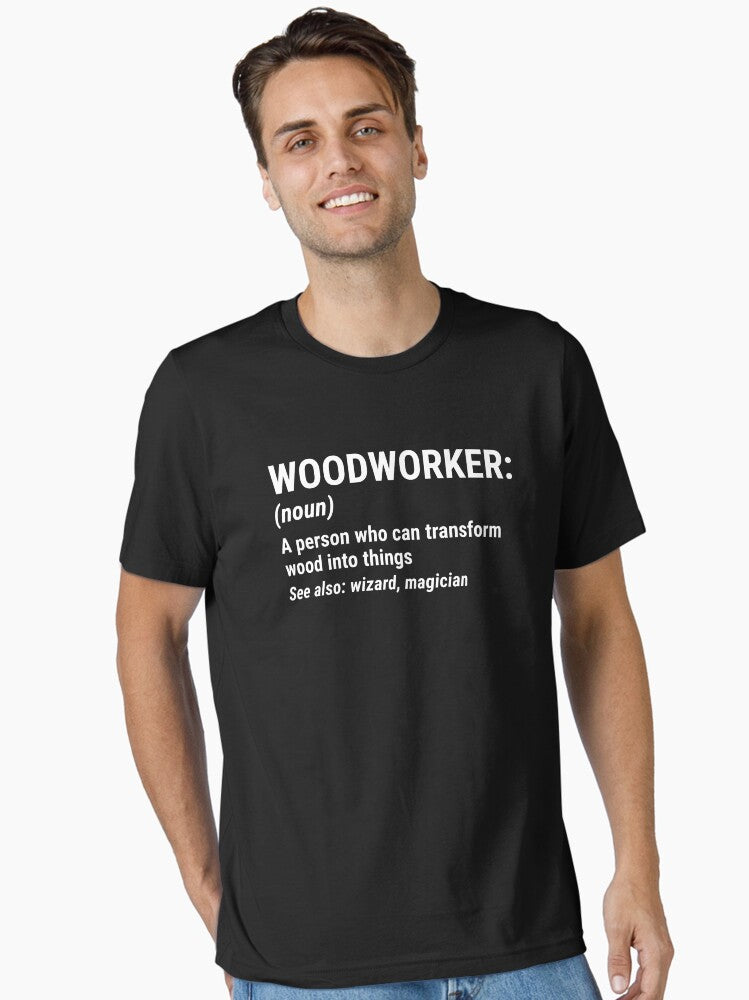 Funny Woodworker Definition Wood Wizard T Shirt Essential T Shirt T Shirt | Viral US Style | Fan Favorite