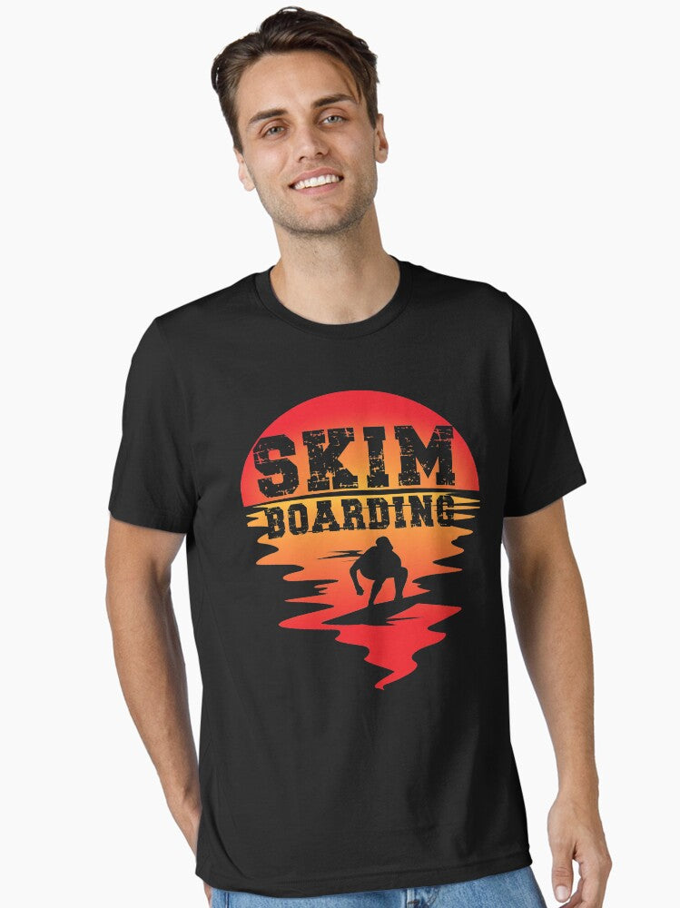 Retro vintage skimboarding skimboarder Essential T-Shirt | Graphic T-Shirt for Unisex