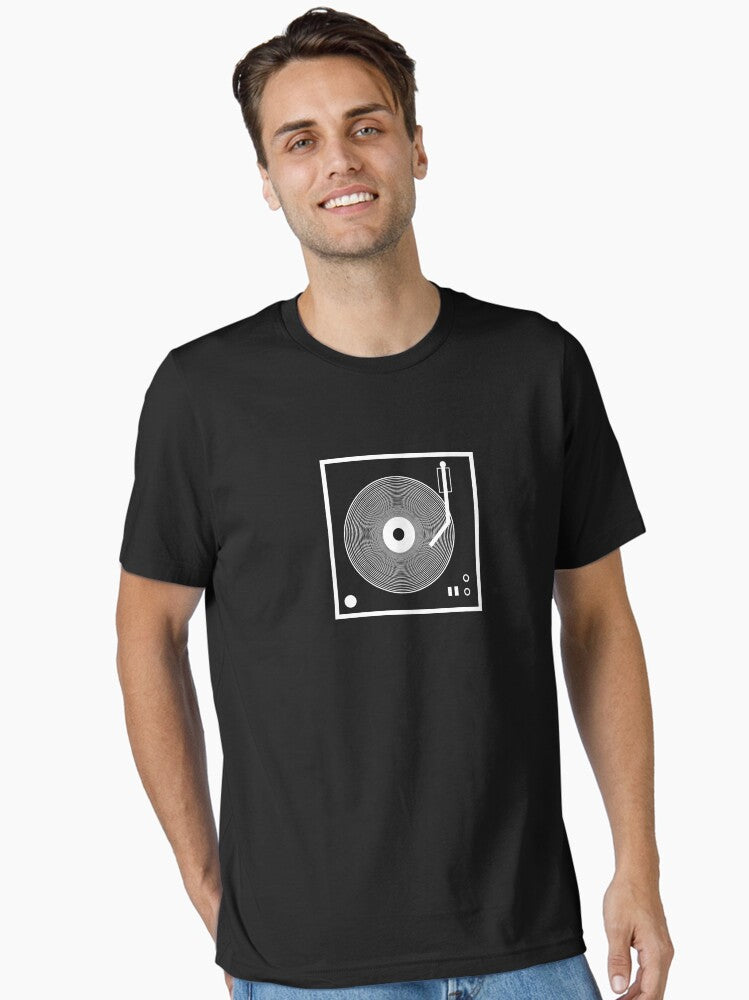 Record Player - Turntablewhite Essential T-shirt | Trendy Graphic Tee | Casual Unisex T-shirt