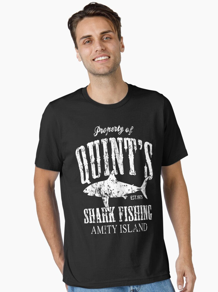 Quints Shark Fishing Amity Island Essential T Shirt T Shirt Viral US Style High Search Demand