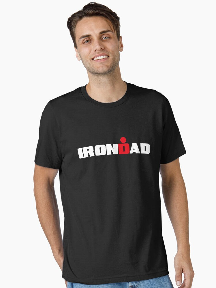 IronDad Triathlon Dad Triathlete Daddy Essential T Shirt T Shirt | Comfort Fit | Daily Wear Favorite