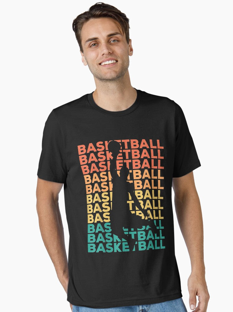 Retro Vintage Basketball Gift For Basketball Players Essential T Shirt T Shirt High Search Demand Daily Wear