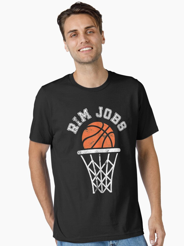 Basketball Team Shirt For Men Women Rim Jobs Essential T Shirt T Shirt Streetwear Style Fan Favorite