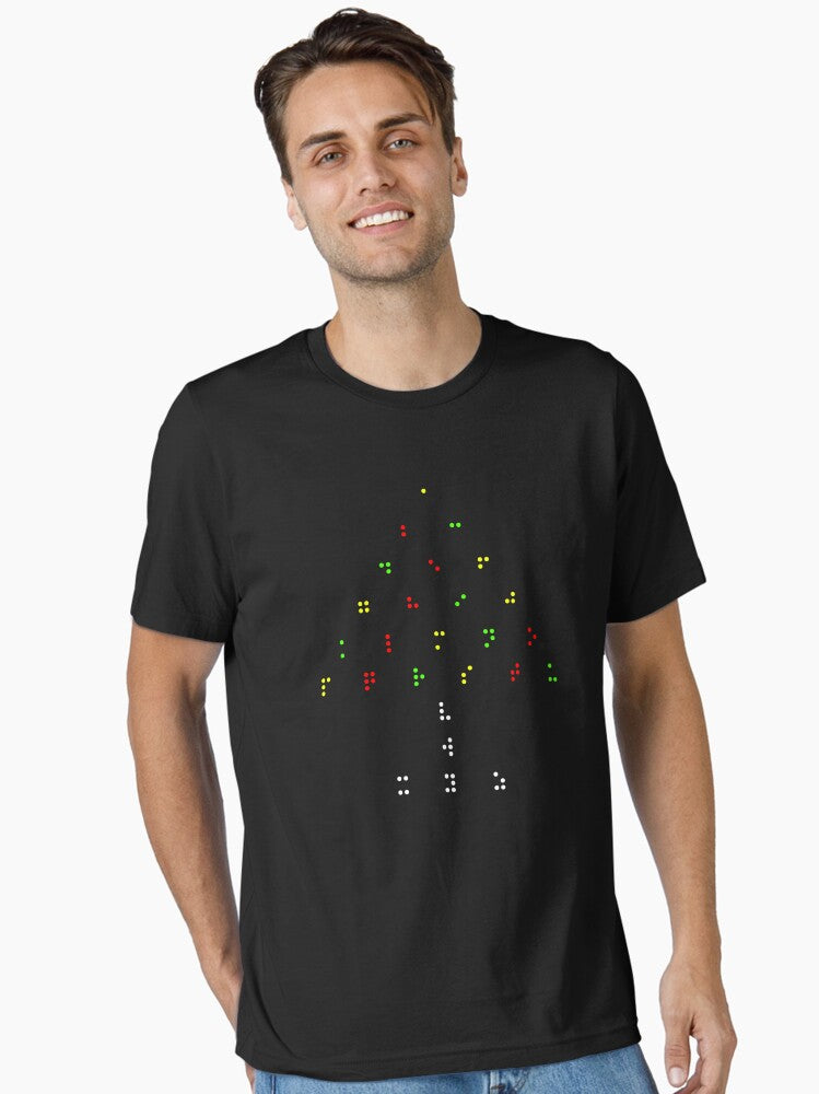 Christmas, Holiday Gift For The Blind, Christmas Tree Braille Language, Alphabet Braille, Funny Gift Essential T-Shirt