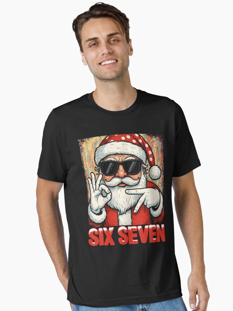 Funny Six Seven Meme Christmas Cool Santa Saying 6 7 Essential T-Shirt