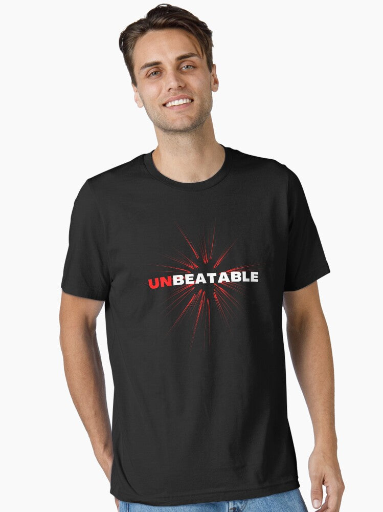 Unbeatable - I Am - Motivational Word Affirmation - Black Red And White Essential T-shirt | Trendy Graphic Tee | Casual Unisex T-shirt