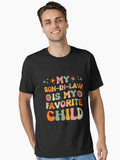 My Son IN Law Is My Favorite Child Funny Mom and Dad Heartwarming Family T Shirt Hat Bag and Sticker Essential T Shir...