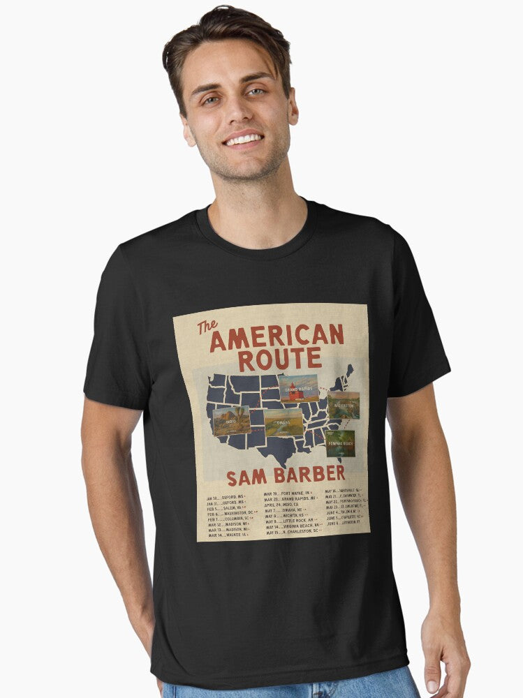 Copy of sam barber american route tour dates 2026 isenglah Essential T-Shirt | Premium Unisex T-Shirt, Trending Graphic Tee