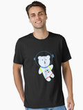 Colorful Cartoon Astronaut Bear Cute Space Adventure Essential T-shirt | Trendy Graphic Tee | Casual Unisex T-shirt