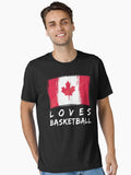 Canada Loves Basketball Essential T Shirt T Shirt Trending US Gift Ready