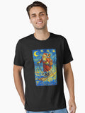 Starry Night Festive Christmas santa claus Essential T-Shirt