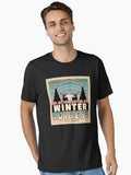 Winter Vibes: Retro Sunset & Nature Essential T-Shirt