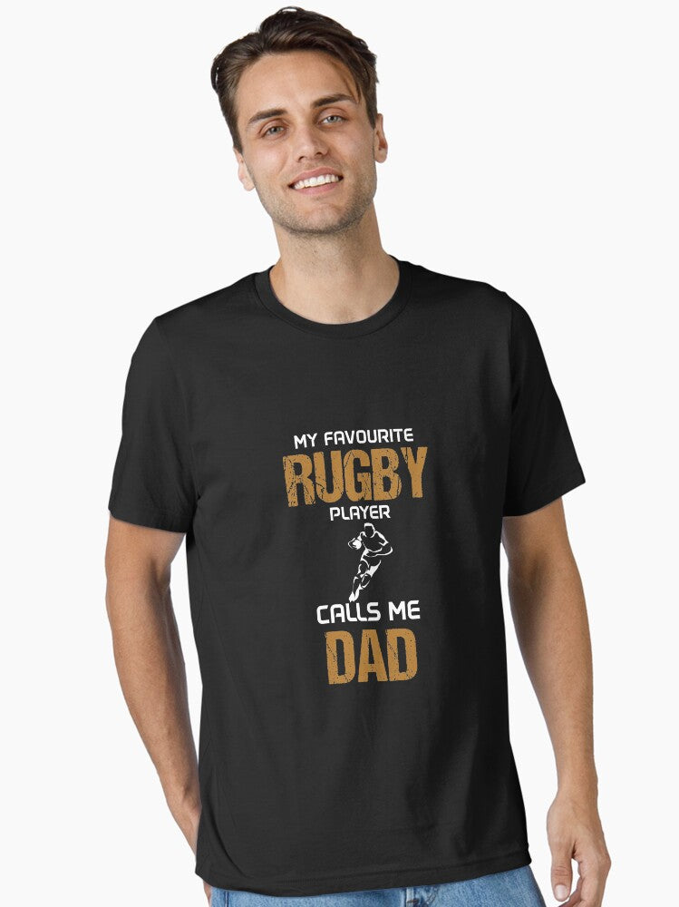 My Favorite Rugby Player Calls Me Dad Rugby Gifts Rugby League Rugby Player Rugby Team Rugby Dad Essential T Shirt T...