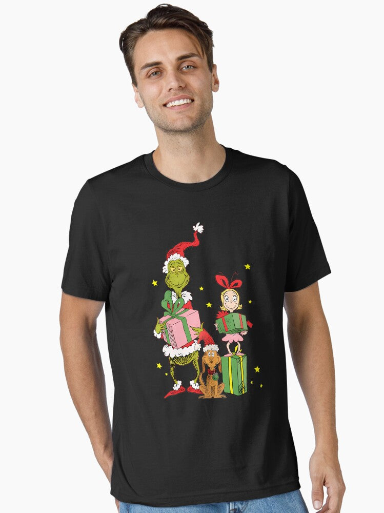 Funny Christmas Grinchs Movies Grinchs Cin.dy Lous Lover Gift Essential T-Shirt