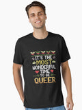 Gay Pride Most Wonderful Time LGBT Queer Ugly Christmas Essential T-Shirt