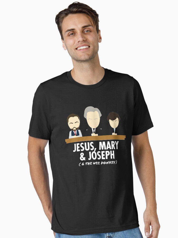 Jesus, Mary, Joseph &amp the Wee Donkey Essential T Shirt Essential T-Shirt