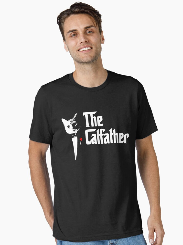 The Catfather Father Of Cats Funny Cat Dad Essential T Shirt T Shirt | Viral US Style | Great Gift for Dad