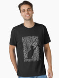 Funny cat is playing with binary code Essential T Shirt T Shirt Aesthetic Fit High CTR Pick