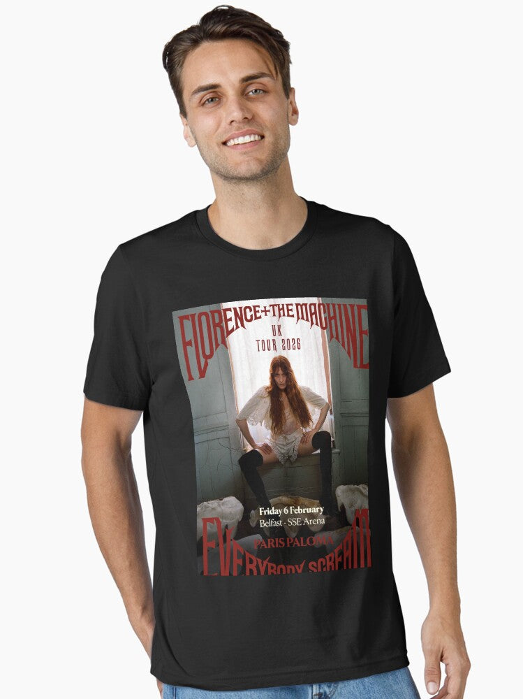 florence the tour 2026 machine iseng Essential T-Shirt | Premium Unisex T-Shirt, Trending Graphic Tee