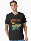 Husband Dad Devops engineer Legend Shirt Father s Day Devops engineer Gift Devops engineer Dad Shirt For Husband Devo...