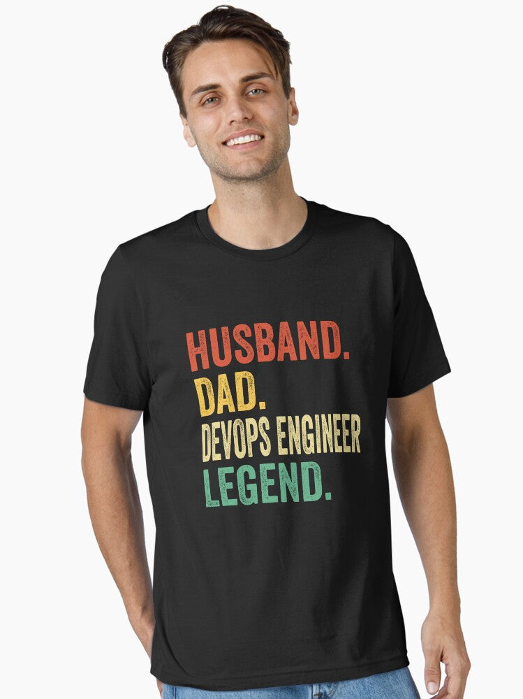 Husband Dad Devops engineer Legend Shirt Father s Day Devops engineer Gift Devops engineer Dad Shirt For Husband Devo...