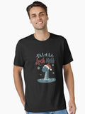 Scottish Christmas Design Fa La La Loch Ness Monster Santa Hat Xmas Humor Essential T-Shirt