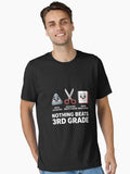 Nothing Beats 3rd Grade Funny Back To School Kids Teachers Essential T-shirt | Trendy Graphic Tee | Casual Unisex T-shirt