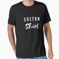 CUSTOM SHIRT- Simple white text By.BowWillow Essential T-Shirt for Sale by bowswift