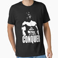 CONQUER (Arnold Standing) Essential T-Shirt for Sale by ilovearnie