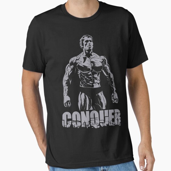 Conquer Arnold Schwarzenegger Muscle Essential T-Shirt for Sale by VectorDesigner
