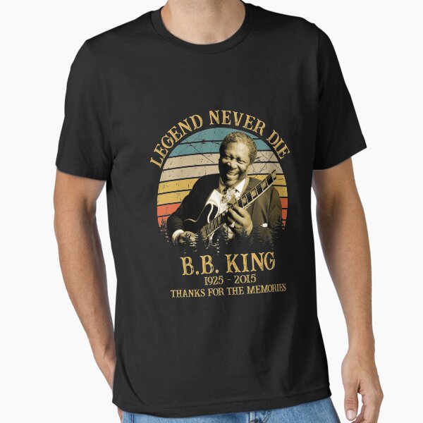 Legend Never Die Retro BB King Thanks For Memories Essential T-Shirt for Sale by holmesaiden