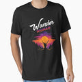 Wander Woman Trekking Hiking Enjoying The Wild Nature Essential T-Shirt for Sale by BennetJaco