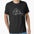 Dog Aliner A Frame Travel Trailer Happy Camper Dog Essential T-Shirt for Sale by BennetJaco