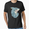 Shark At The Gym - Training Fitness Muscles Shark Essential T-Shirt by anziehend