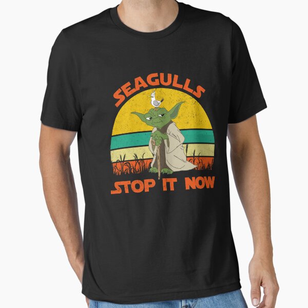 young vintage seagulls stop it now gift for fans Essential T-Shirt for Sale by Segullstopitnow