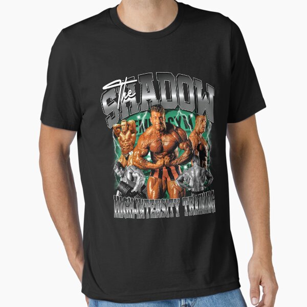 Dorian Yates The Shadow High-Intensity Training Temple Gym Essential T-Shirt for Sale by musclemindmedia