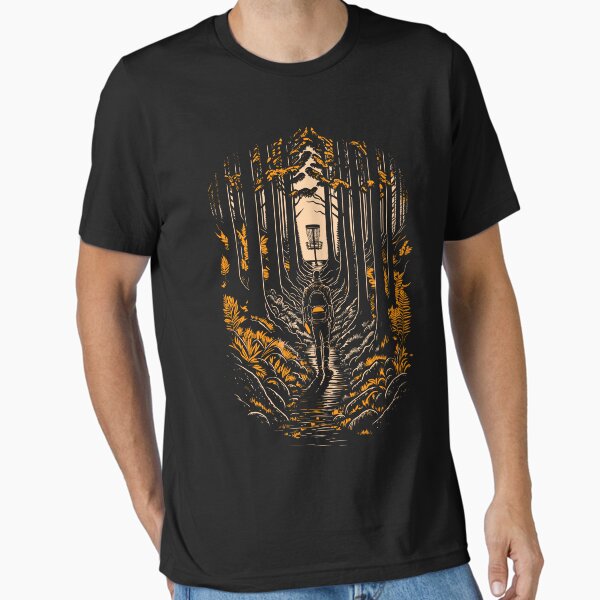 Disc Golf Forest Course Wilderness Golfer Sunset Essential T-Shirt for Sale by GrandeDuc