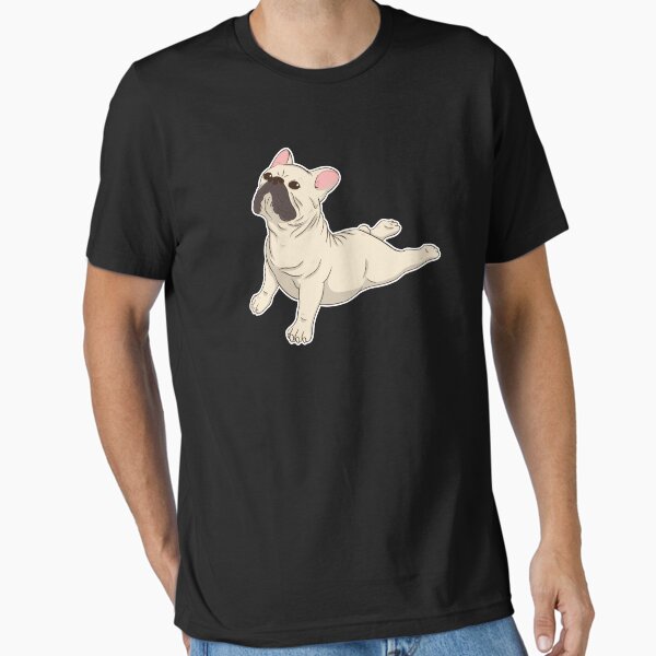 French Bulldog Yoga Essential T-Shirt for Sale by designeclipse